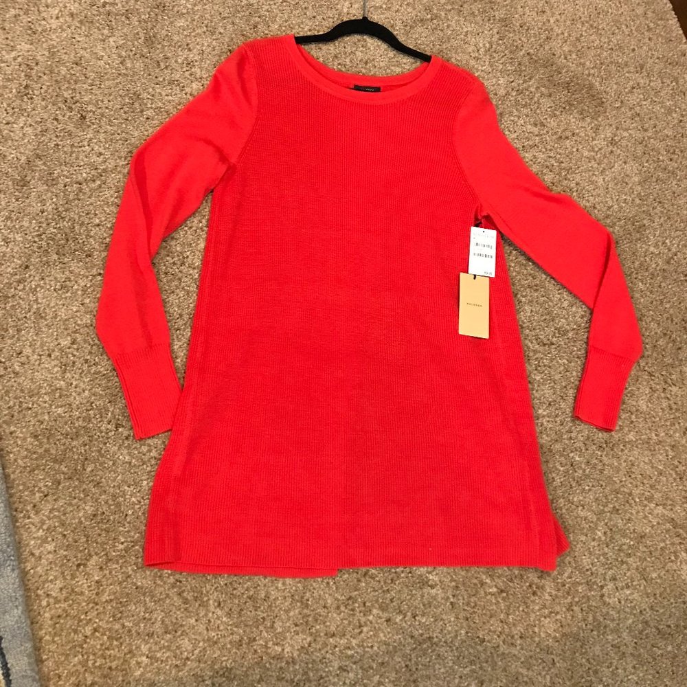 Halogen Knit Sweater with Open Back Medium